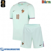 Fotballdrakt Barn Frankrike Kylian Mbappe #10 Bortedraktsett VM 2026 Kortermet (+ Korte bukser)